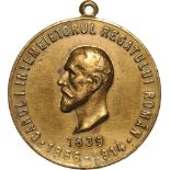 Medal 1914, original suspension loop, gilt Bronze (28 mm, 10.00 g). VF+