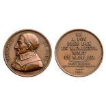 Bronze (40 mm), obverse with portrait of the Saint, reverse with French text and date 1821. II