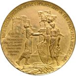 Medal N.D., signed by C.Kristescu, gilt Bronze (60 mm, 78.30 g). R! XF+