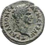 Bust of Traian right / Nike walking left. SNG Leypold I, 1010; VF+