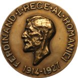 Medal 1927, signed Ileana, Bronze gilt (48 mm, 52.23 g). XF+ 5790