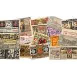 Interesting Collection (Part I) of 185 Notes emergency currency. Mostly UNC