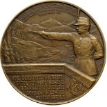 Medal 1937, signed by E.W.Becker, Bronze (60 mm, 88.85 g). Rare and superb! UNC-