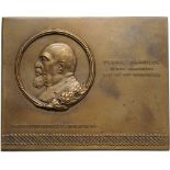 Plaquette N.D, signed C. Kristescu, Bronze (78x62 mm, 162.6 g). UNC-