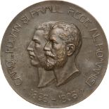 Medal 1906, signed Saraga, Bronze (63mm, 91.10 g). XF +