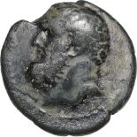 Head of Herakles right / Herakles walking left. SNG Cop. 215. VF