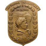 Uniface plaquette 1943, Bronze (81x63 mm, 126.97 g). Rare and superb! UNC-