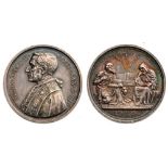 Silver (44 mm), obverse with portrait of Benedict XV, reverse with allegorical scene and date