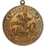 Medal 1904, with original suspension loop, silvered Bronze (40 mm, 30.32 g). XF+