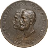 Medal 1906, signed Saraga, Bronze (63 mm, 91.56 g). XF +