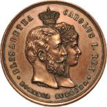 Medal 1881, signed by J.CH. copper (28 mm, 8.65 g). R! XF