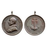 Bronze (30 mm), obverse with portrait of Leo XIII, reverse with allegorical scene and date 1888,