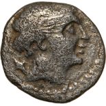 Head of Artemis right / Artemis standing left. SNG France 333. VF-/F