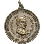 Medal 1905, Inauguration of the statue of Vasile Alecsandri in Iasi, signed F. Saraga, silvered