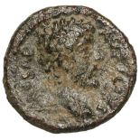 Bust of Marcus Aurelius as Caesar right / Eagle standing left. RPC online 7338. R! VF