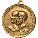 Medal 1906, with original suspension loop, gilt Bronze (30 mm, 12.32). XF