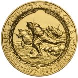 Medal 1977, Bronze gilt (66 mm, 102.70 g). Very attractive! UNC