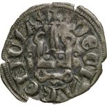 crusader states, Principality of Achaia. BI Denaro (20 mm, 1,0 g). Philippe of Tarentum (1307-1313).
