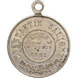 Medal 1883, original suspension loop, Silver (19 mm, 3.11 g). RR! XF