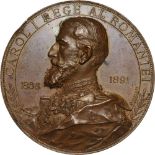 Medal 1891, signed A. Scharff, Bronze (64 mm, 103.46 g). XF, edge bumps