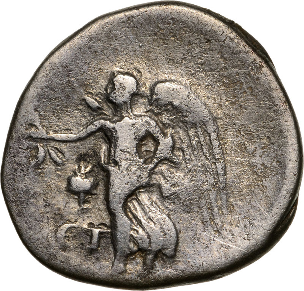 Head of Athena right / Nike advancing left. SNG Cop. 405. VF - Image 2 of 2
