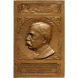 Plaquette 1907, signed Fr. Storck, Bronze (44x69 mm, 70.21 g). RR! XF+