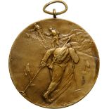 Medal 1936, signed Huguenin, Bronze (50 mm, 54.60 g). XF