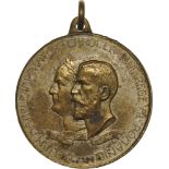 Medal 1906, with original suspension loop, silvered Metal (30mm, 11.98 g). VF+