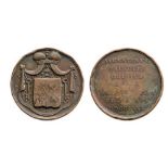 Bronze (29 mm), obverse with his coat of arms, reverse with Latin text and date 1830. II