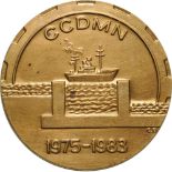 Medal 1983, signed C.D, Bronze (59 mm, 108.81 g). R! UNC