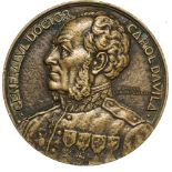 Medal 1928, signed Andre Lavrillier, gilt Bronze (80 mm, 239.61 g). R! XF