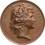 Medal around 1850, signed by Kullrich, Bronze (38 mm, 28.84 g), rv. Augens Vivo. RR! UNC