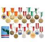 Group of 9 Medals and 1 Badge mostly related to Carnivals in the city of Breda