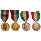 group of 2 Medals of Merit Victor Emmanuel III