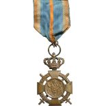 Cross of Faithfull Service, 2nd Type, Military, 3rd Class, instituted on the 11th of November 1906.