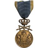 Medal of Faithfull Service, 2nd Type, Military, 3rd Class, instituted, on the 8th of April 1880.