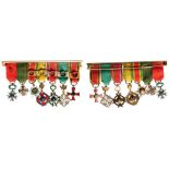 Medal Bar with 7 Decorations