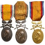 Manhood and Loyalty Medal, Military, Set 1-3 Classes, instituted on the 3rd November 1903.