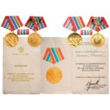 2 different Medals for the 30th Anniversary of the Cuban Armed Forces 1956-1986