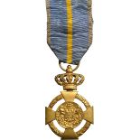Cross of Faithfull Service, 2nd Type, Civil, 1st Class, instituted on the 11th of November 1906.
