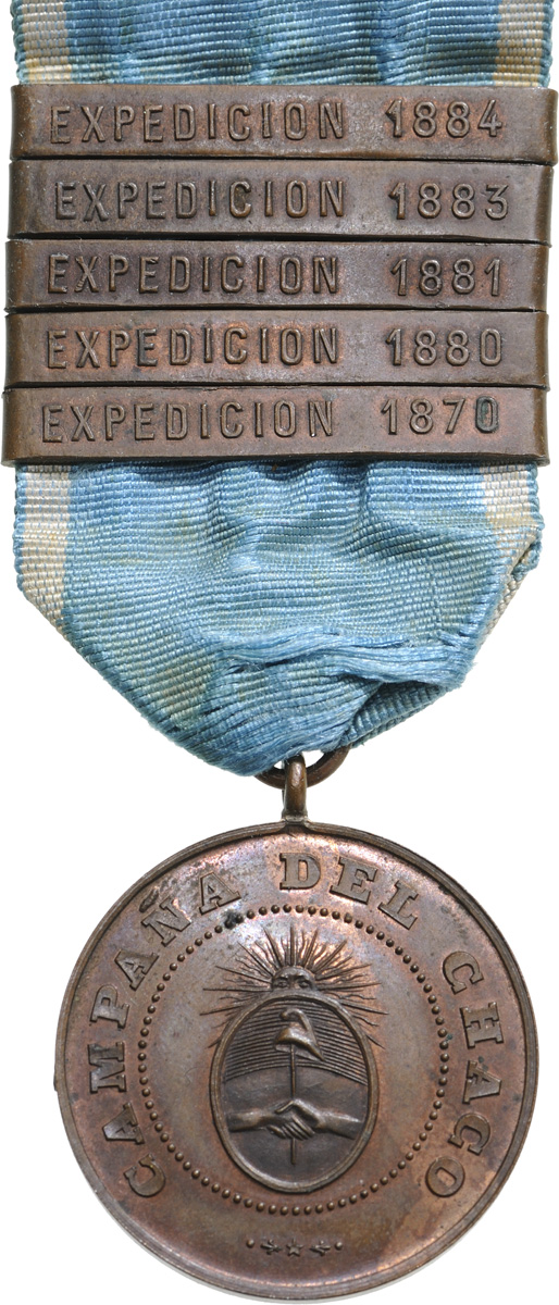 Medal del Chaco, instituted 7.8.1888