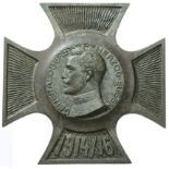 ONE SIDED PLAQUETTE IN FORM OF AN IRON CROSS, 1916