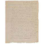 Exceptional handwritten letter from General Regnault dated November 5th, 1933