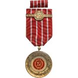 MEDAL FOR THE 50th ANNIVERSARY OF THE FOUNDATION OF THE COMUNIST PARTY, instituted in 1971.