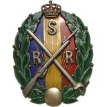 BADGE OF THE "RESERVE AND RETIRED PETTY OFFICERS" MODEL FEATURING THE LETTERS SRR