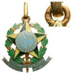 Miniature Medal in the form of the Brazilian coat of arms