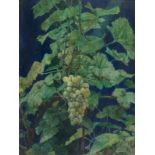 Pedro Moreno Meyerhoff (Barcelona, 1954) "Nocturn IX, grape, homage to Pati" Oil on board. Signed