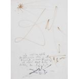 Salvador Dalí (Figueres, 1904 - 1989) Felt tip signature on paper. Written on a congratulations