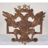 Wrought iron pulpit lectern.  17th century.↵A crowned, two-headed eagle lectern.↵39 x 41 x 15 cm.