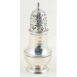 Engraved English silver salt-cellar. Punched Thomas Bamford. London. Referenced in 1720. Georges